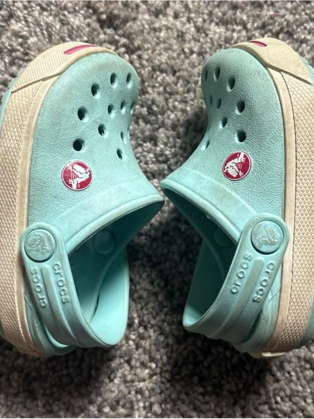 CROCS Kids Aqua Slip-On Clogs